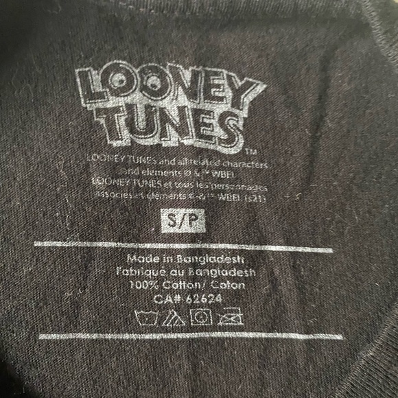 Looney Tunes black T-shirt bugs bunny Tasmanian Devil size small​​​​​​ - Picture 2 of 3
